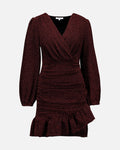 FLOYD Kjole Alyssa Sparkle - Brown