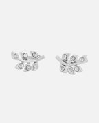Snö of Sweden Øredobber Minna Small Branch Ear - Silver/ Clear