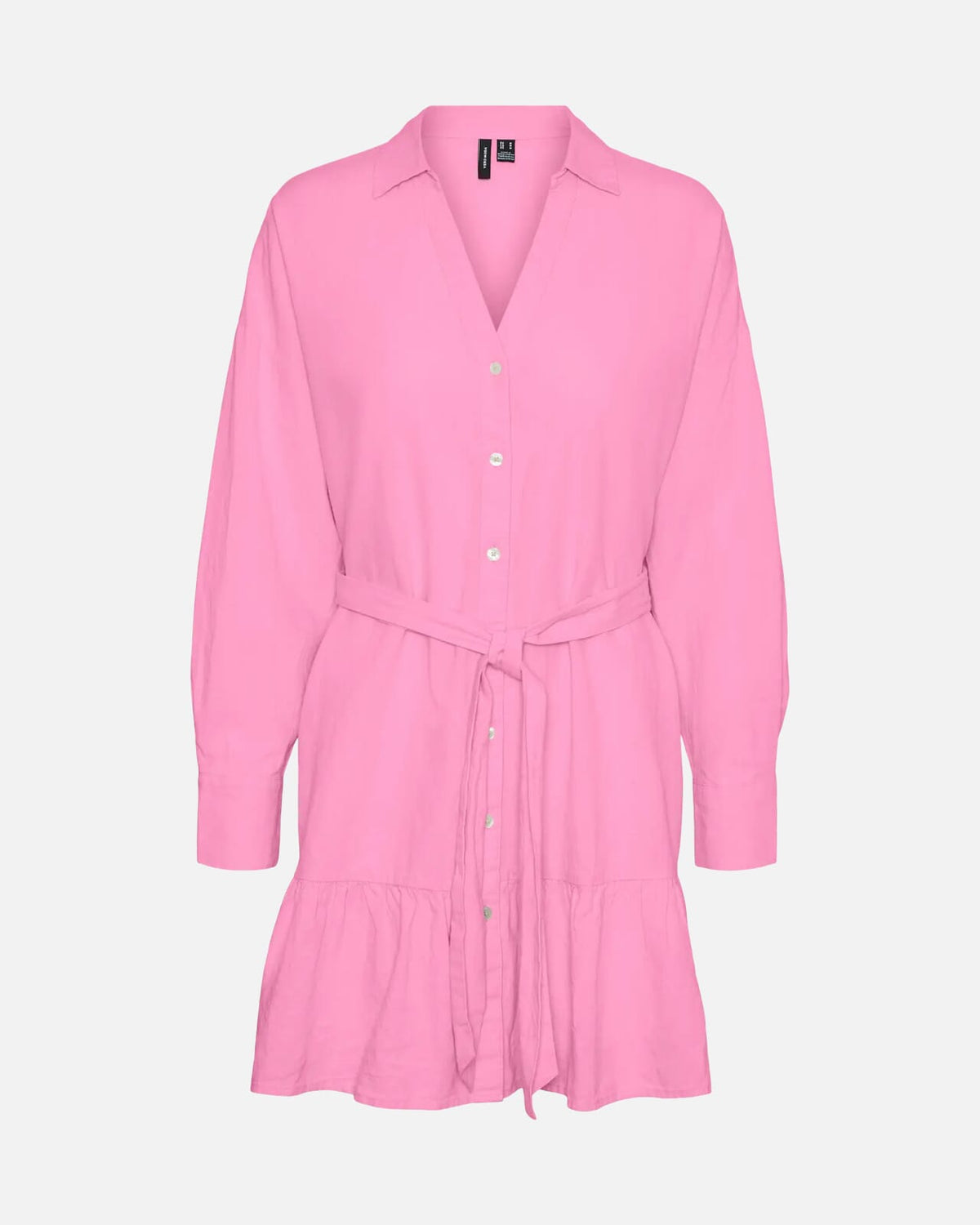 VERO MODA Skjortekjole Lina LS Short - Bonbon