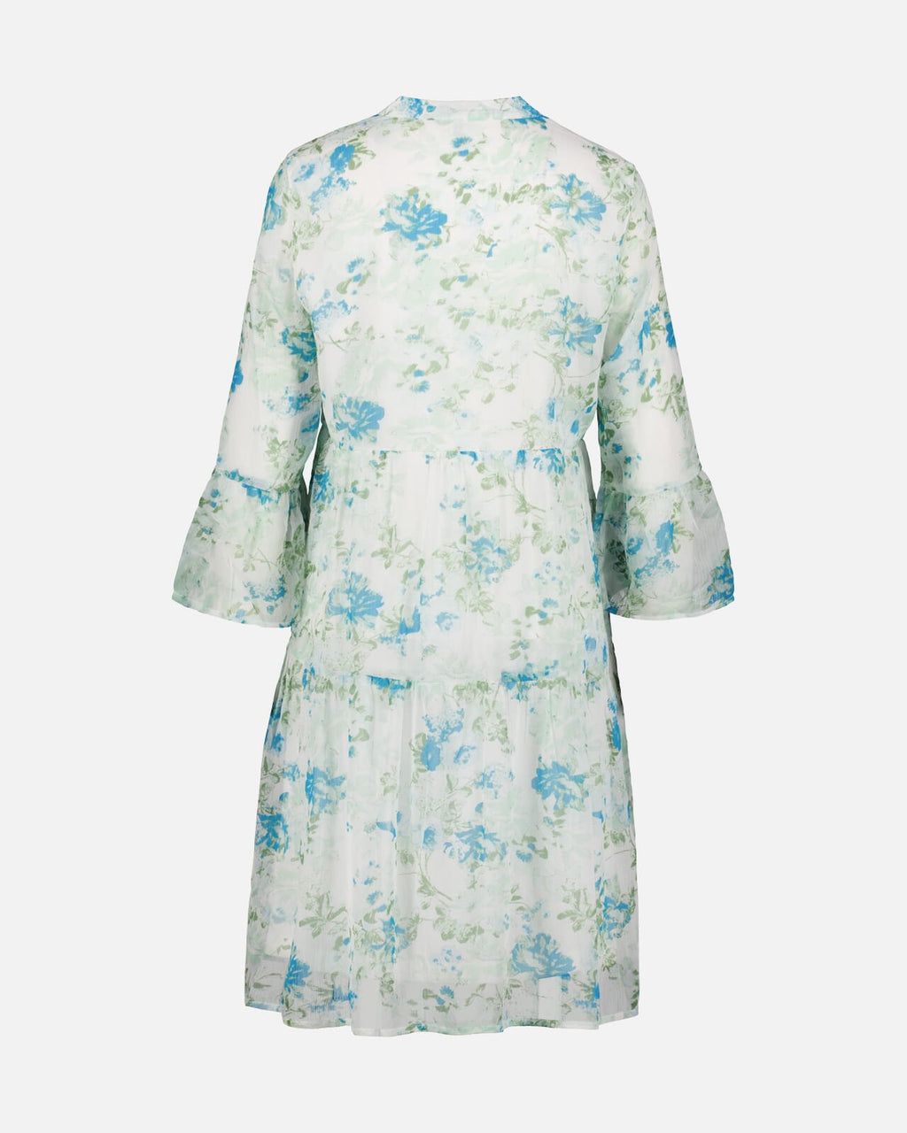 VERO MODA Kjole Smilla 3/4 Short - Snow White/ Blue Brit