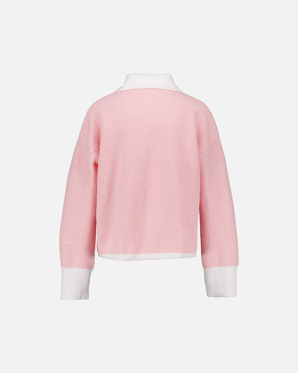 VERO MODA Strikket Cardigan Wollie Zip - Snow White/ Pink Dogwood