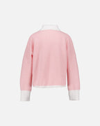 VERO MODA Strikket Cardigan Wollie Zip - Snow White/ Pink Dogwood