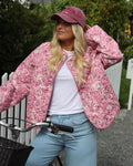 VERO MODA Jakke Jane Quilted - Cashmere Rose/ Jane Pink Flower