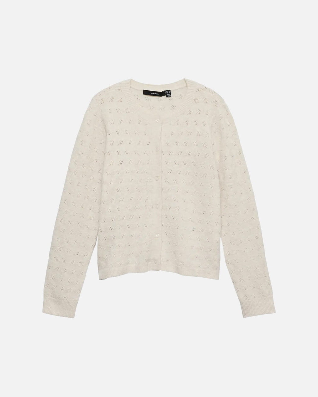VERO MODA Cardigan Doffy Stitch LS O-neck - Birch Melange