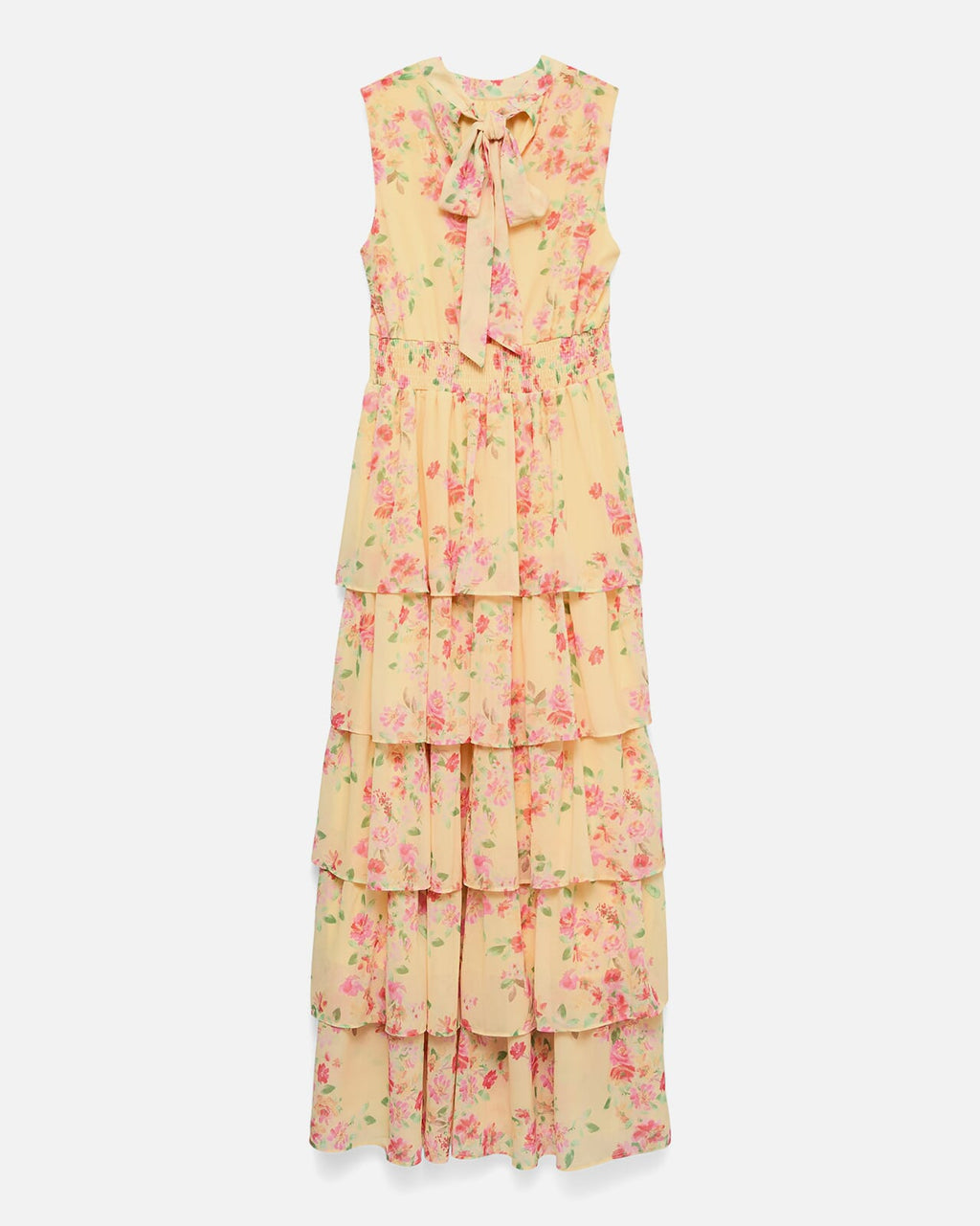 VERO MODA Maxikjole Serena SL Long Frill - Flan Bells