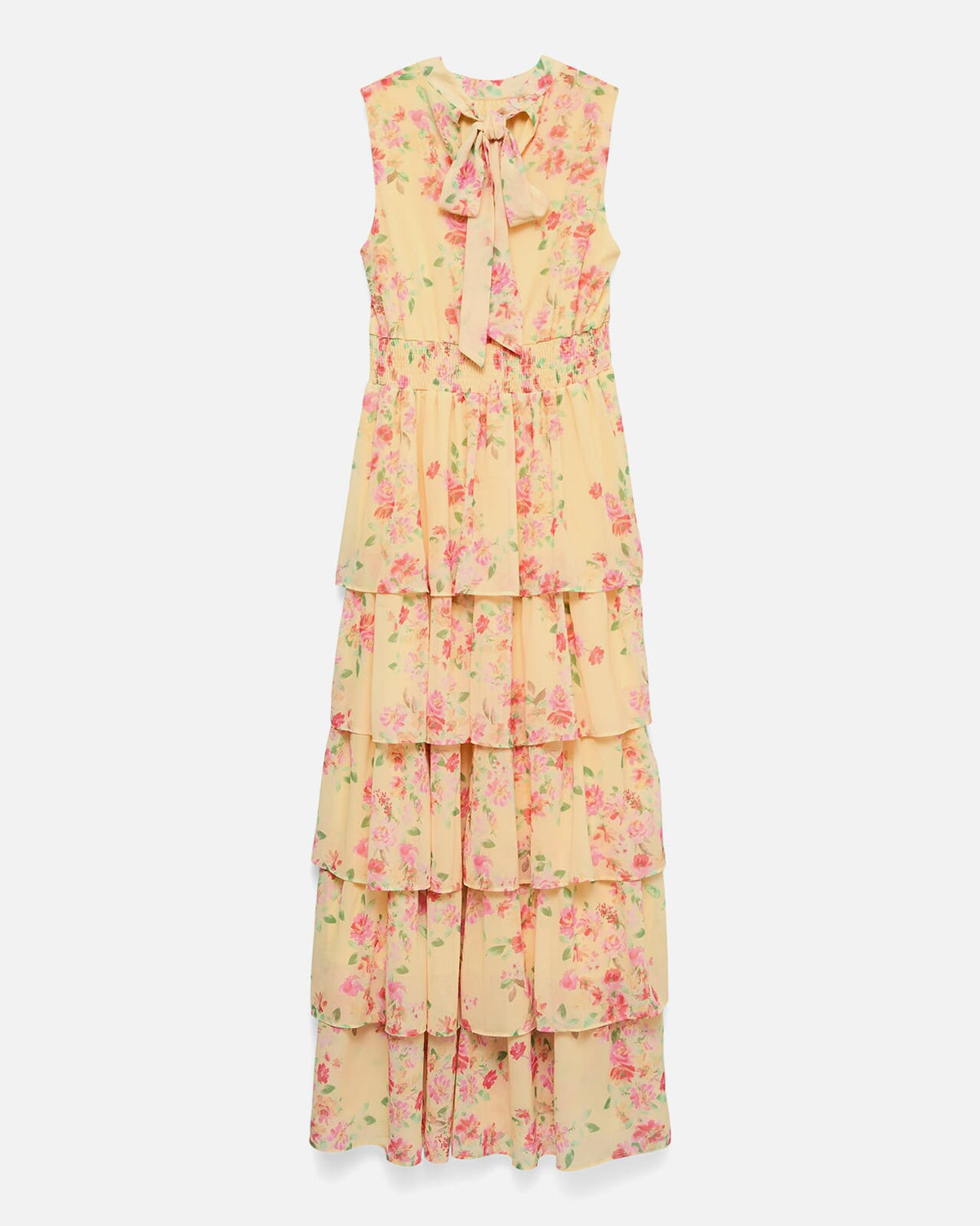 VERO MODA Maxikjole Serena SL Long Frill - Flan Bells
