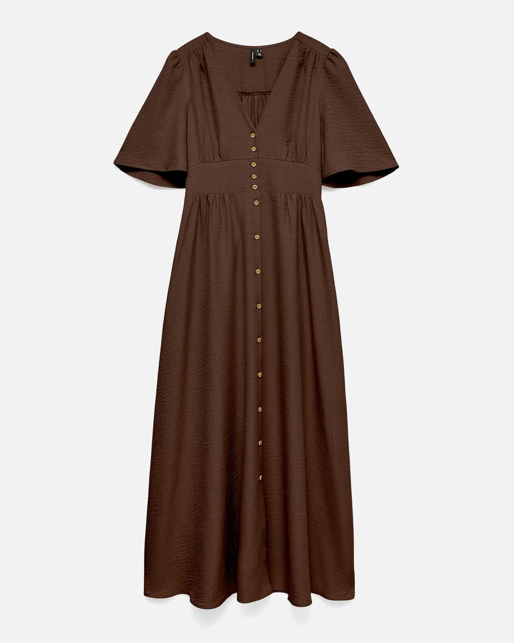 VERO MODA Maxikjole Melaney 2/4 Ankle - Chocolate Torte/ Melange