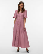 VERO MODA Maxikjole Melaney Ankle - Nostalgia Rose/ Melange