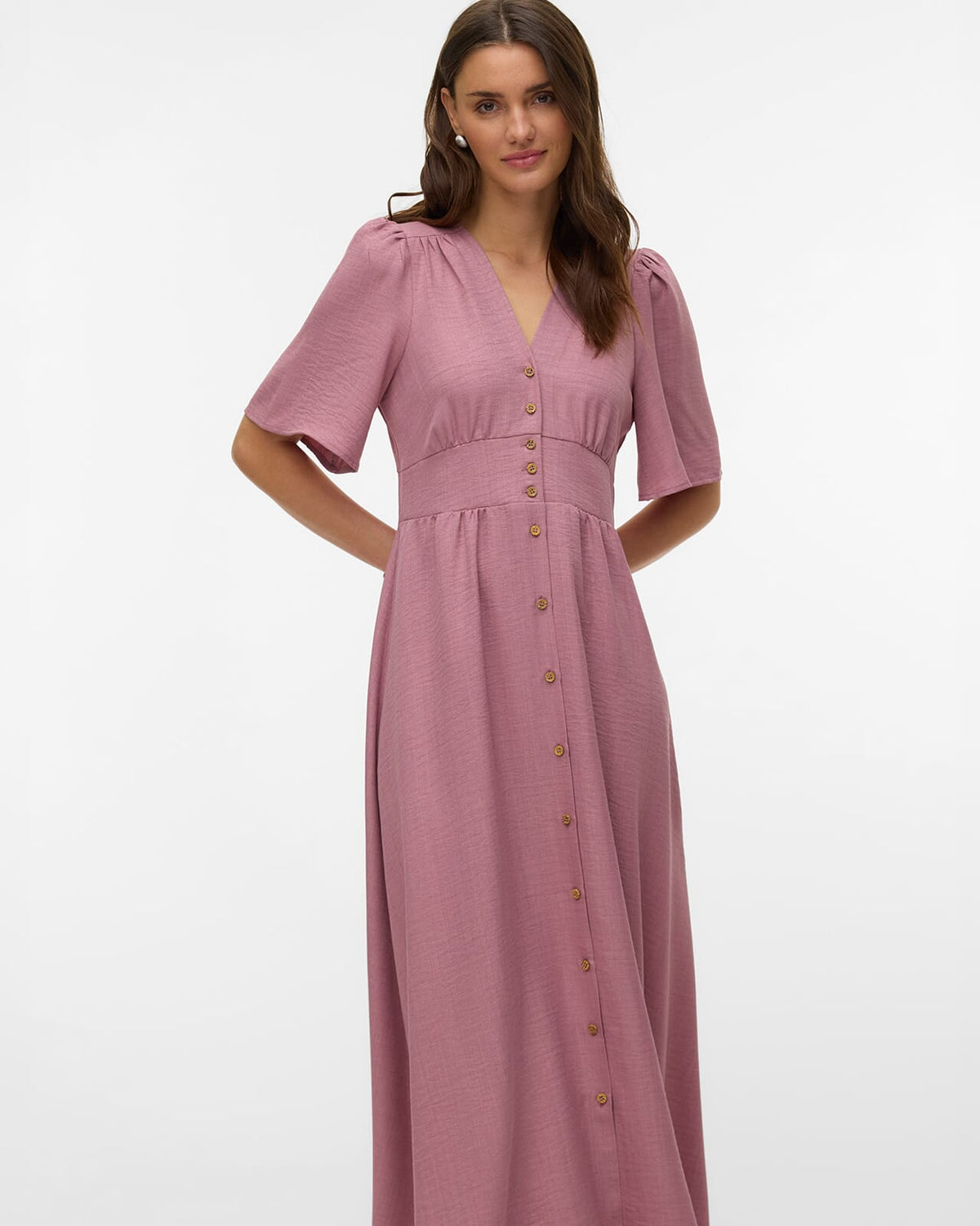 VERO MODA Maxikjole Melaney Ankle - Nostalgia Rose/ Melange