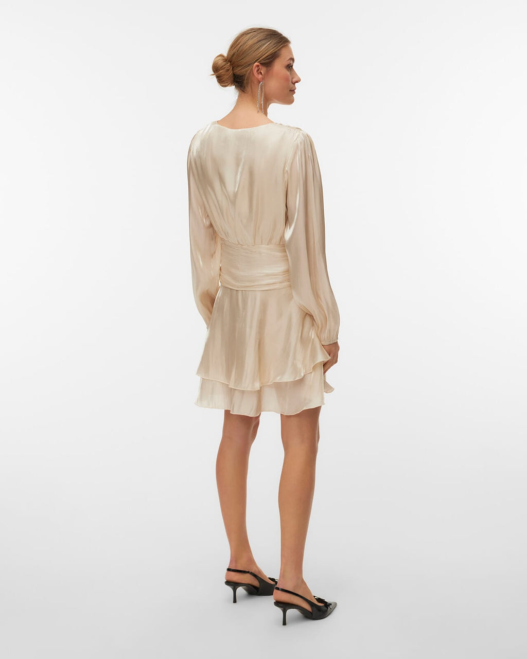 VERO MODA Kjole Polly LS Short - Birch