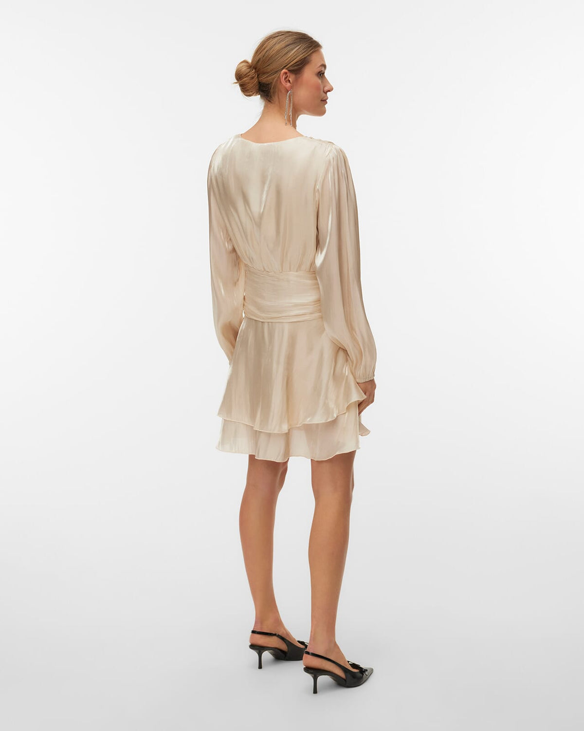 VERO MODA Kjole Polly LS Short - Birch