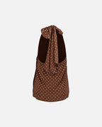 VERO MODA Topp Willow SL Halterneck Scarf - Chocolate Martini/ Snow White Dot