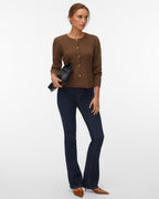 VERO MODA Cardigan Light - Carafe/ White Melange