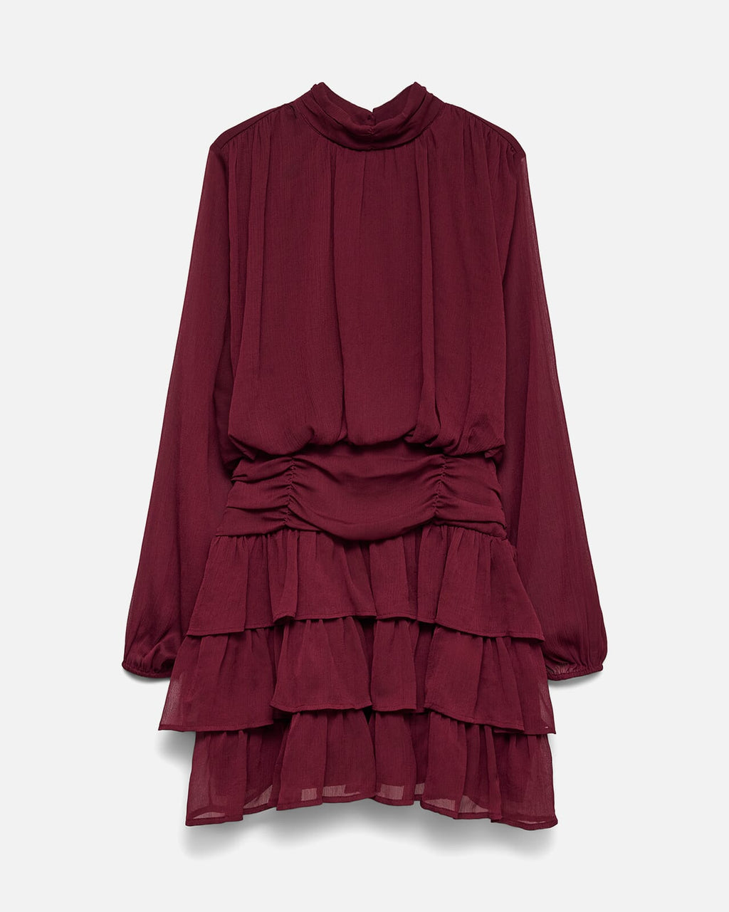 VERO MODA Kjole Stella LS Short - Windsor Wine