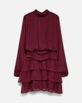 VERO MODA Kjole Stella LS Short - Windsor Wine