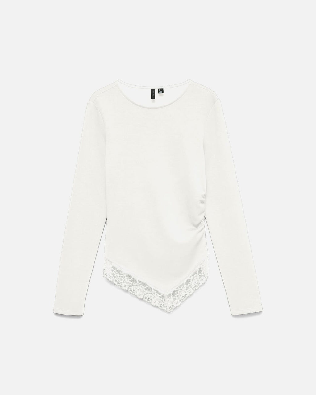 VERO MODA Topp Millie Lace LS O-neck Asm - Snow White