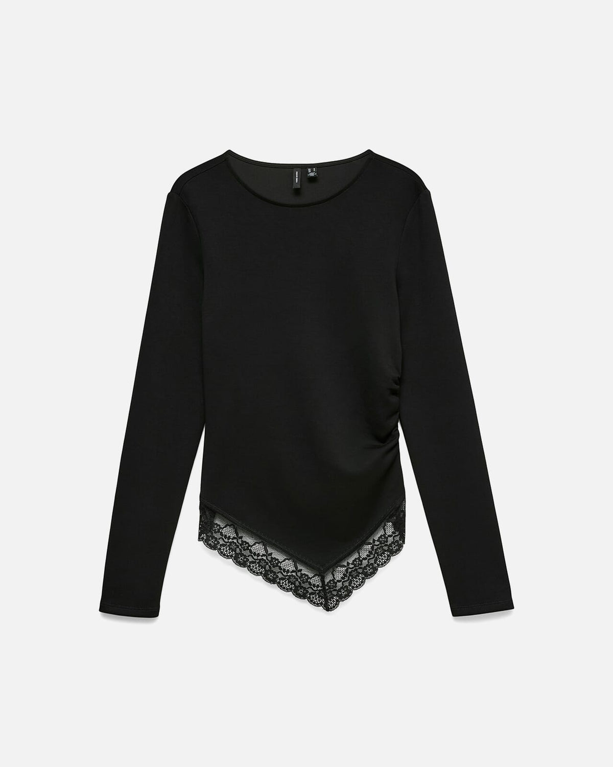 VERO MODA Topp Millie Lace LS O-neck Asm - Black