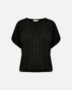 KAFFE Topp Amber Stanley - Black Deep
