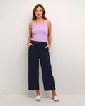 KAFFE Bukse Naya Culotte Pants - Midnight Marine