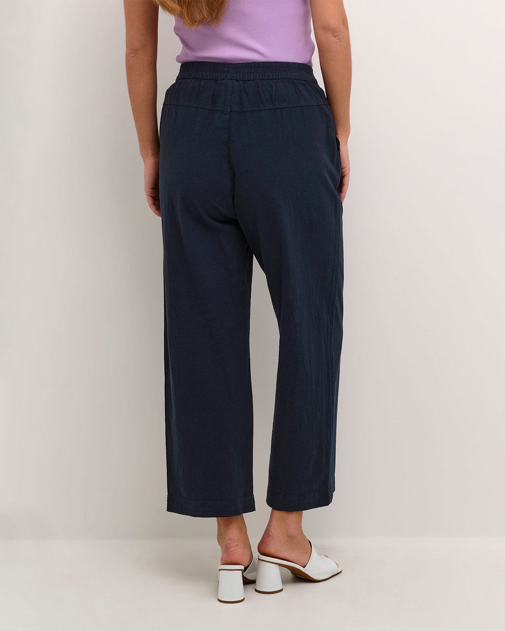 KAFFE Bukse Naya Culotte Pants - Midnight Marine