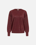 KAFFE Genser Regina O-neck - Port