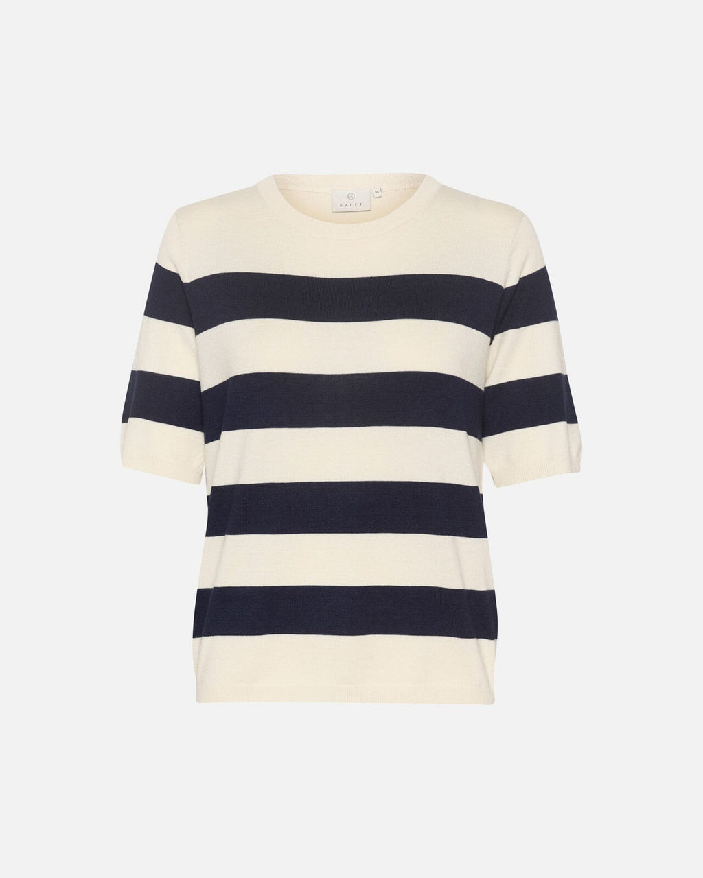 KAFFE Topp Lizza Striped - Navy/ Turtledove Bold Stripe