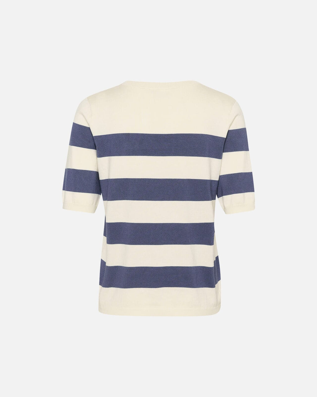 KAFFE Topp Lizza Striped Knit - Indigo Blue/ White Bold Stripe