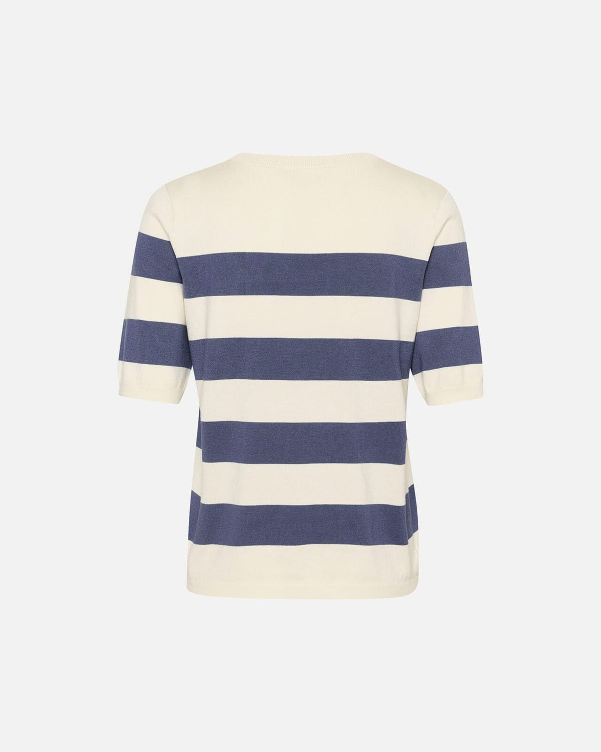 KAFFE Topp Lizza Striped Knit - Indigo Blue/ White Bold Stripe