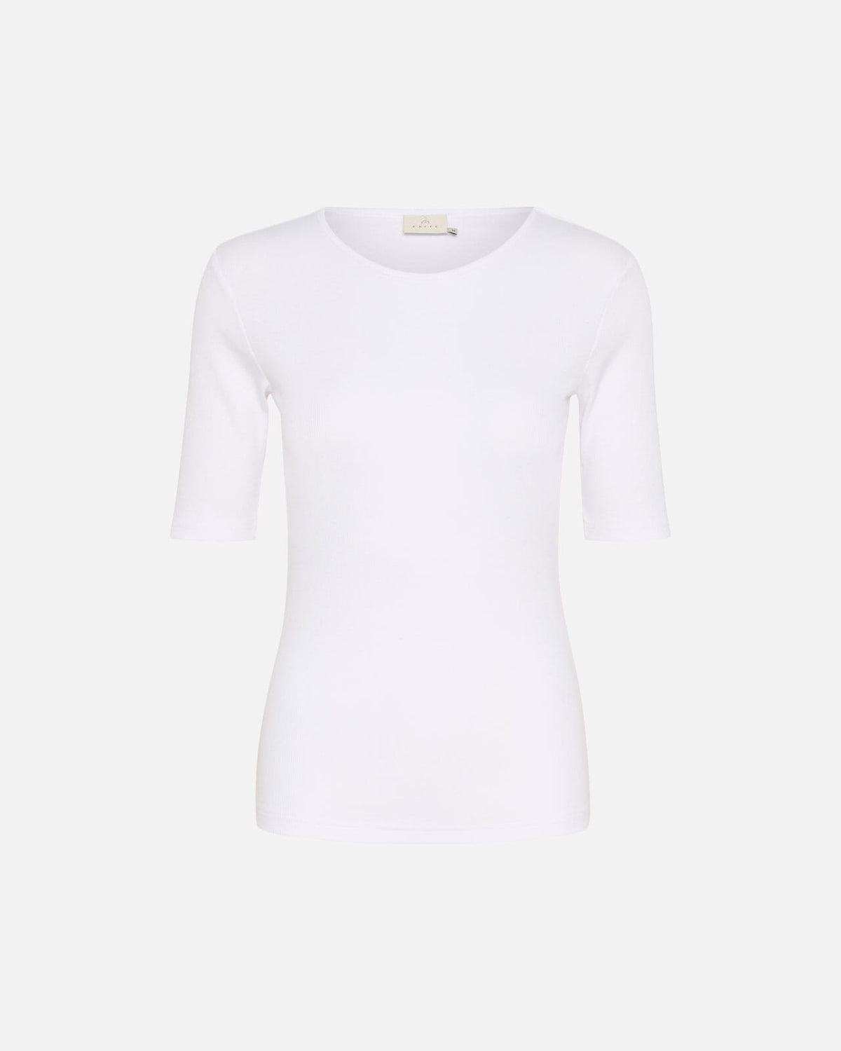KAFFE Topp Carna T-shirt - Optical White