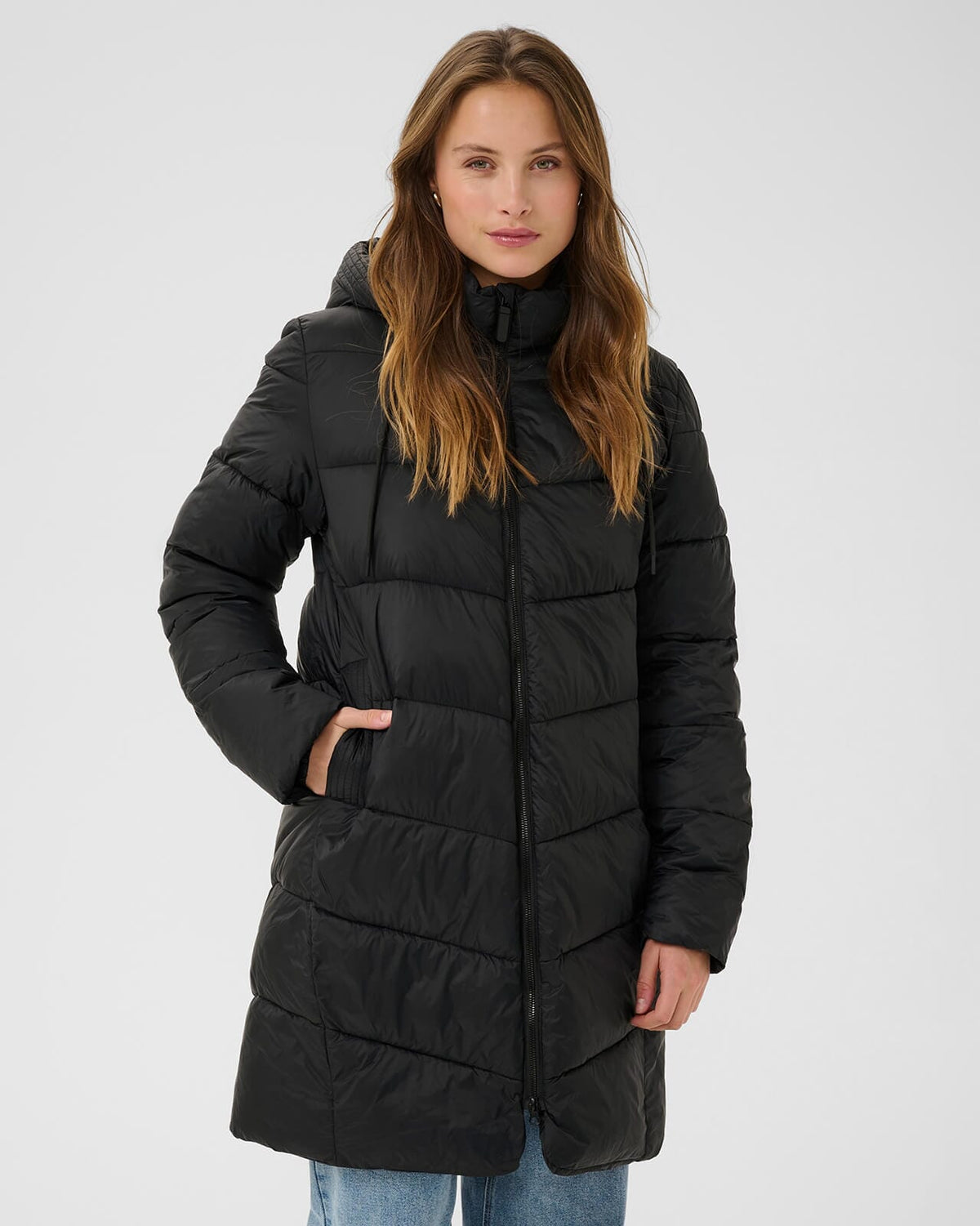 KAFFE Boblejakke Susanne Coat - Black Deep
