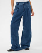 KAFFE Jeans Lea Wide - Medium Blue Denim