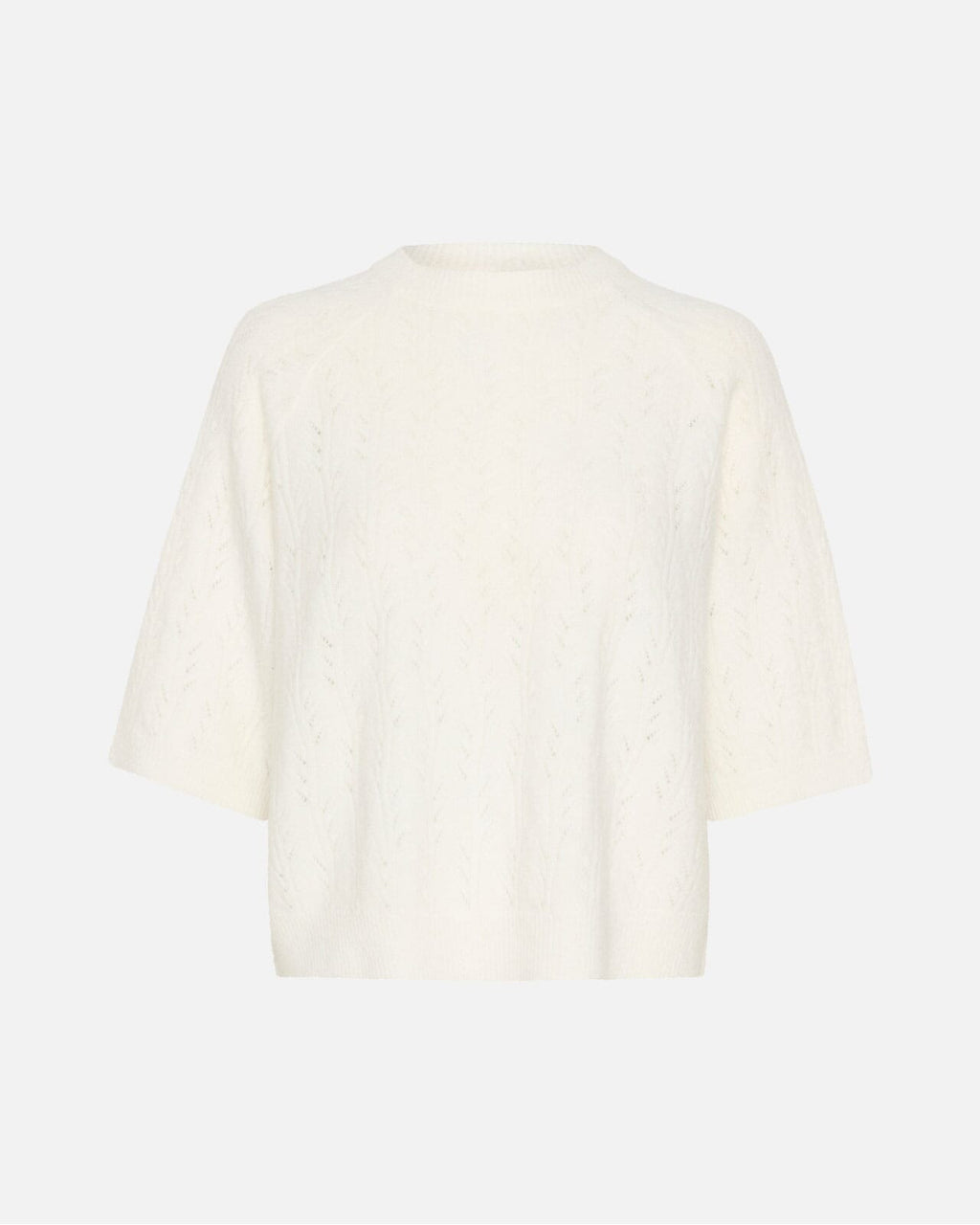 KAFFE Strikket Topp Tella - Chalk
