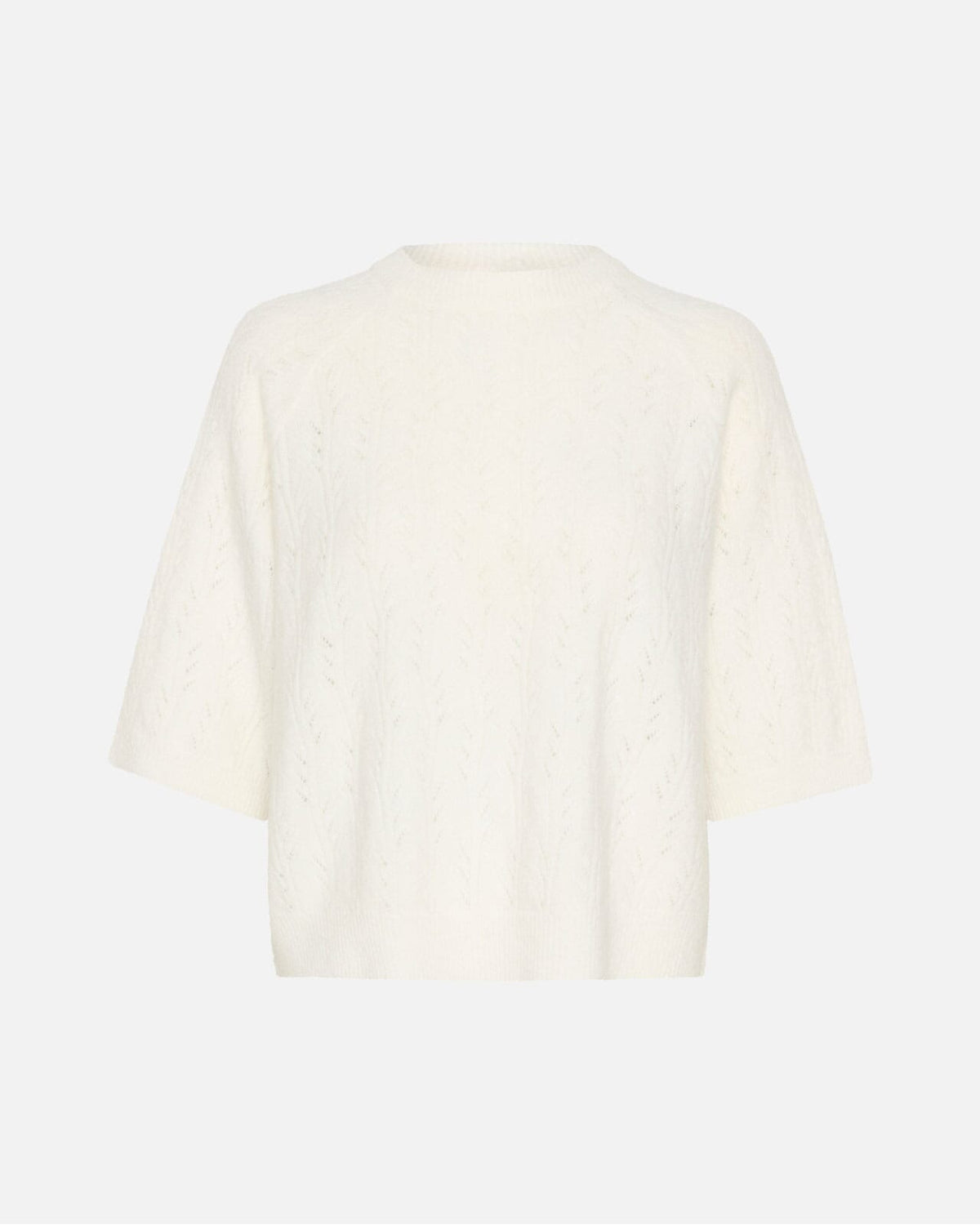 KAFFE Strikket Topp Tella - Chalk