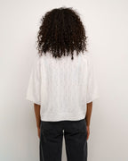 KAFFE Strikket Topp Tella - Chalk