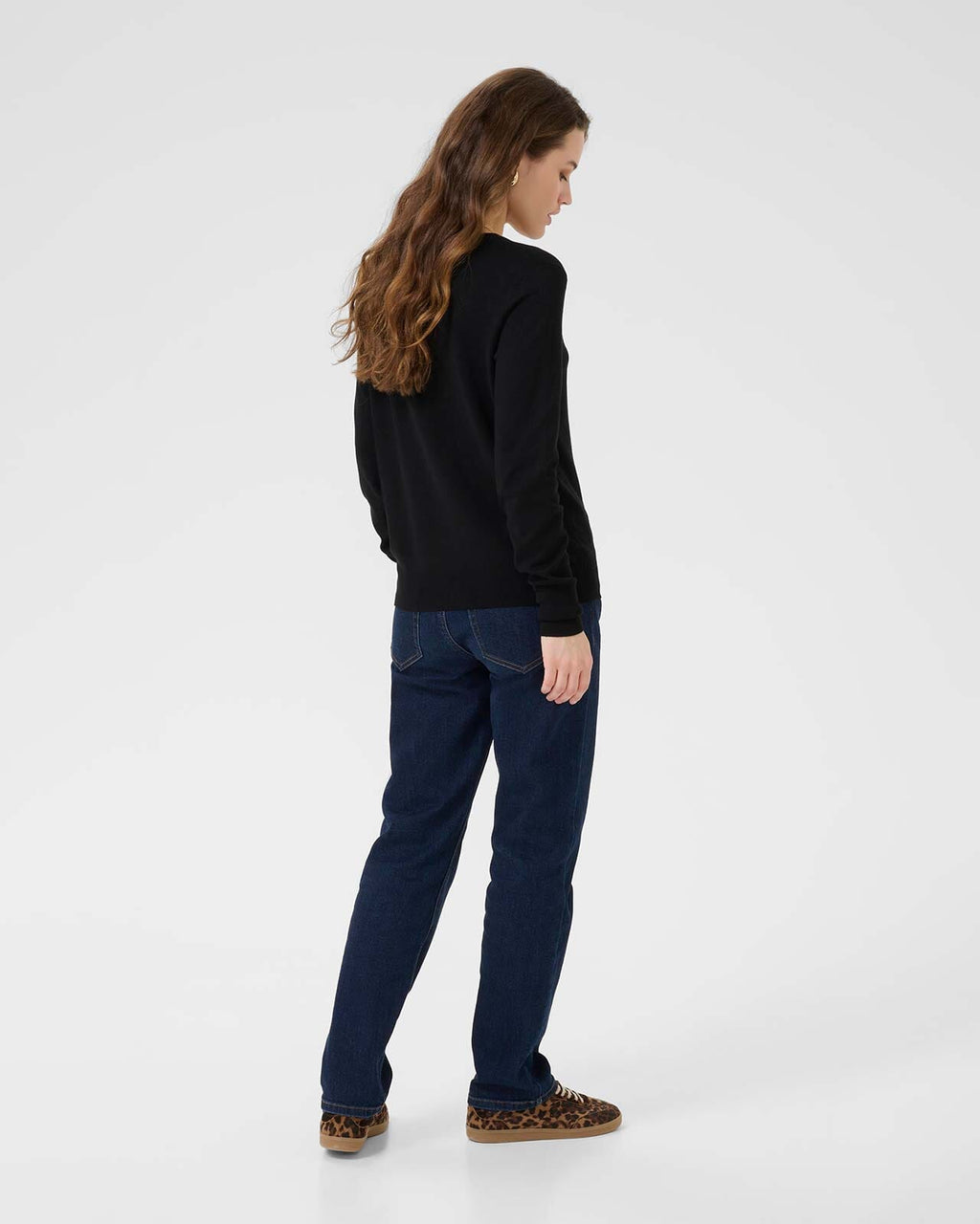 KAFFE Genser Lizza Knit Pullover - Black Deep