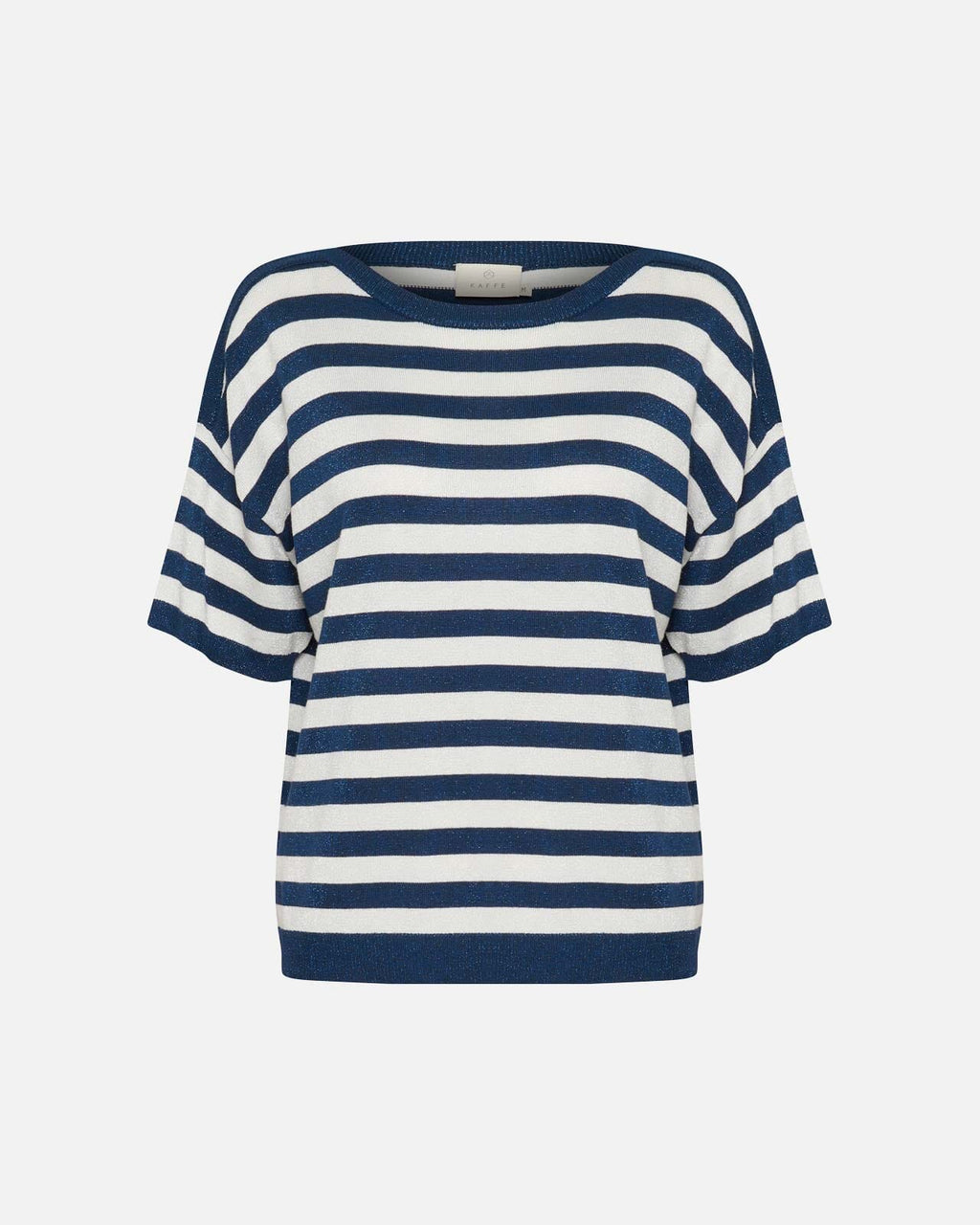 KAFFE Topp Regina Striped - Midnight/ Chalk Stripe