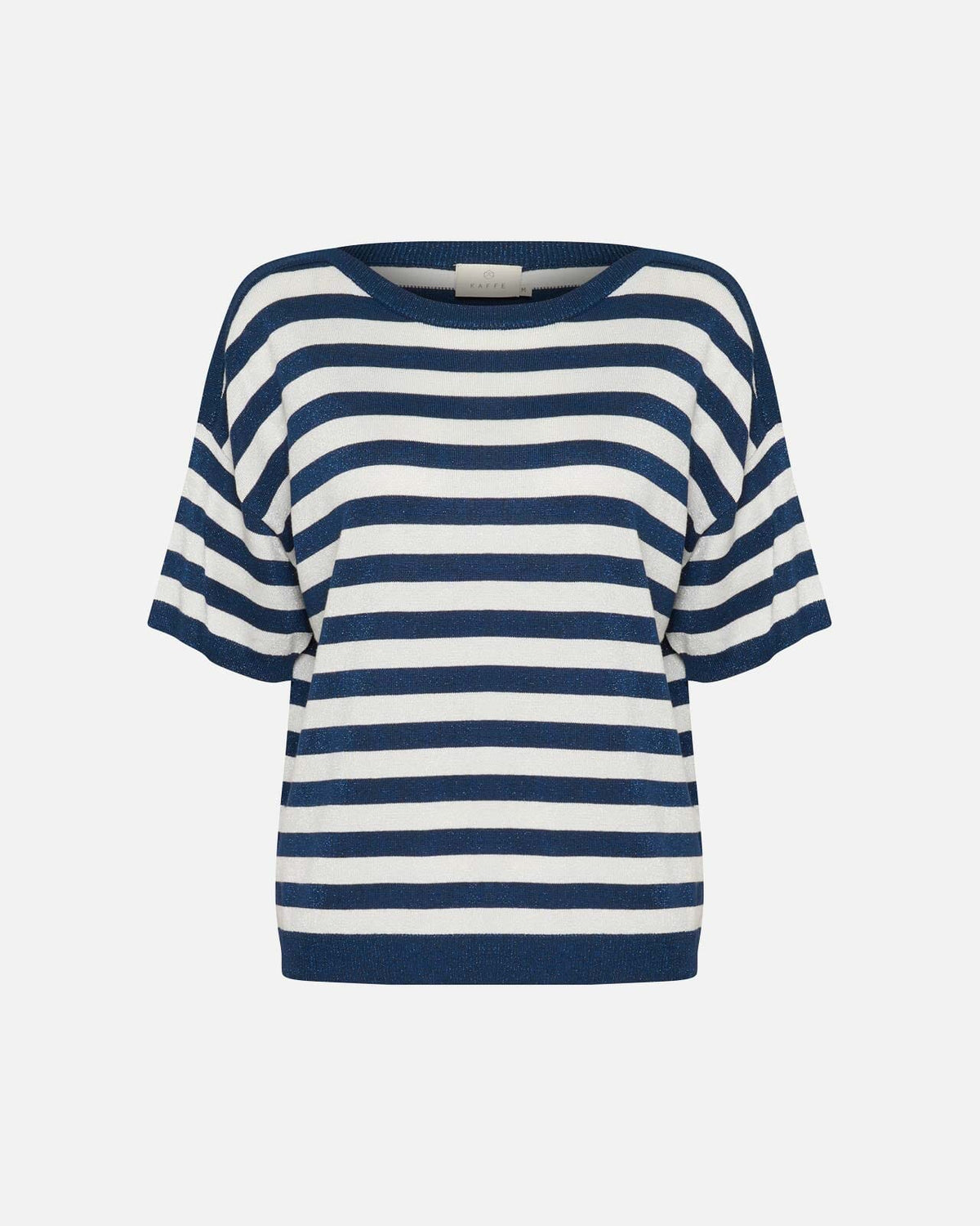 KAFFE Topp Regina Striped - Midnight/ Chalk Stripe