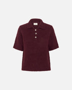 KAFFE Strikket topp Emilie - Windsor wine