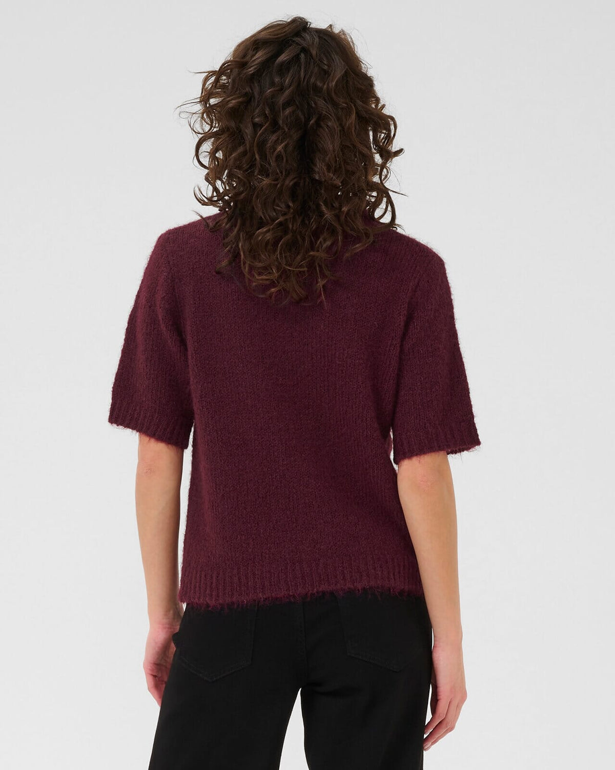 KAFFE Strikket topp Emilie - Windsor wine