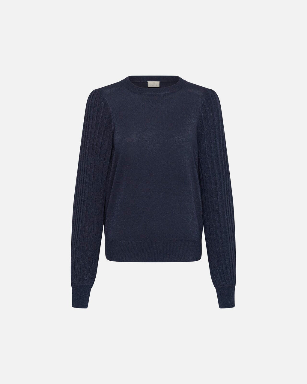 KAFFE Genser Regina Pleat LS - Graphite