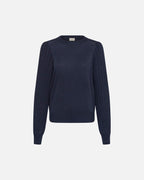 KAFFE Genser Regina Pleat LS - Graphite