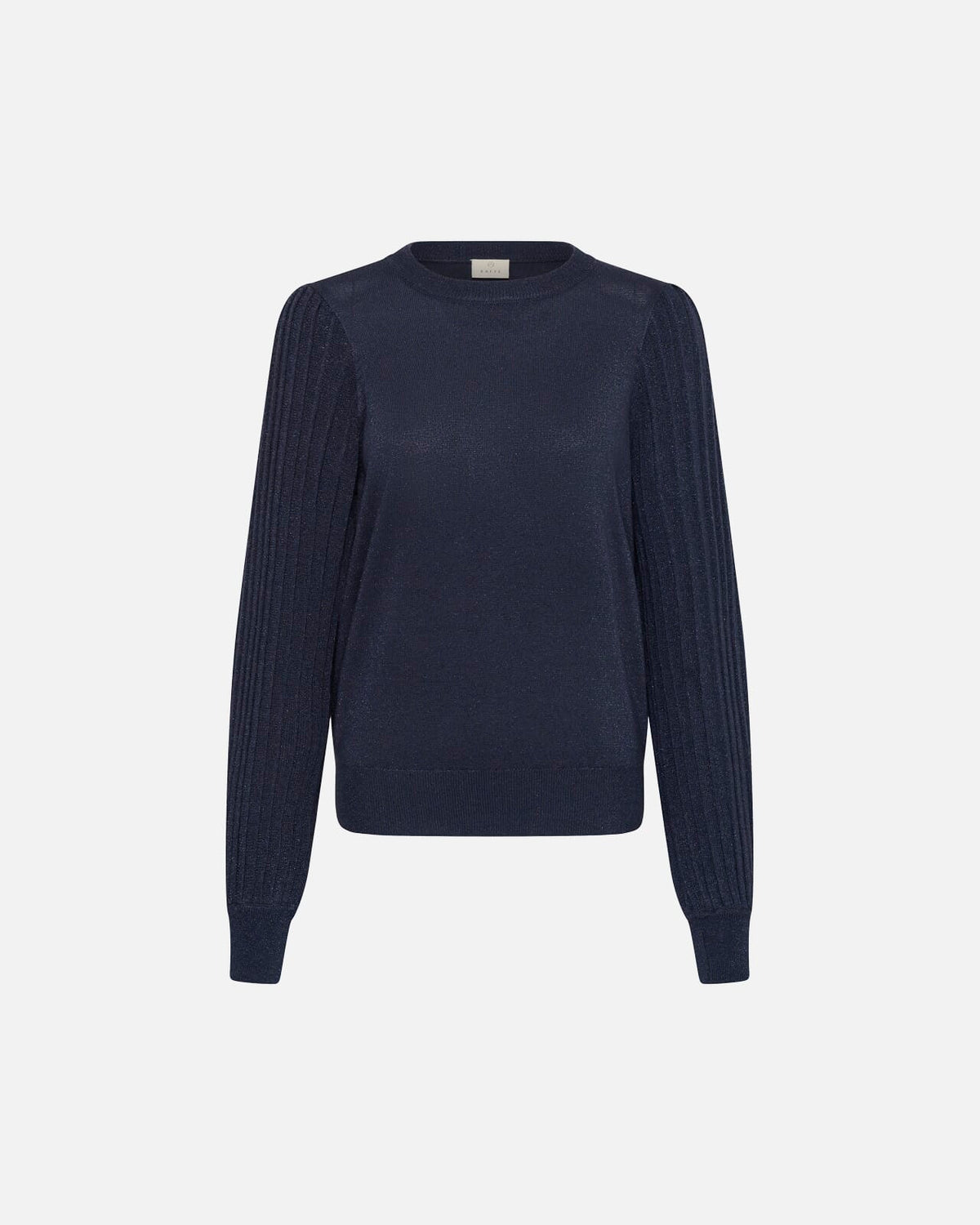 KAFFE Genser Regina Pleat LS - Graphite