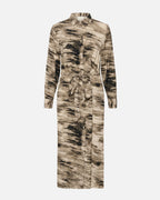 KAFFE Skjortekjole Keri Shirt Dress - Feather Grey Abstract