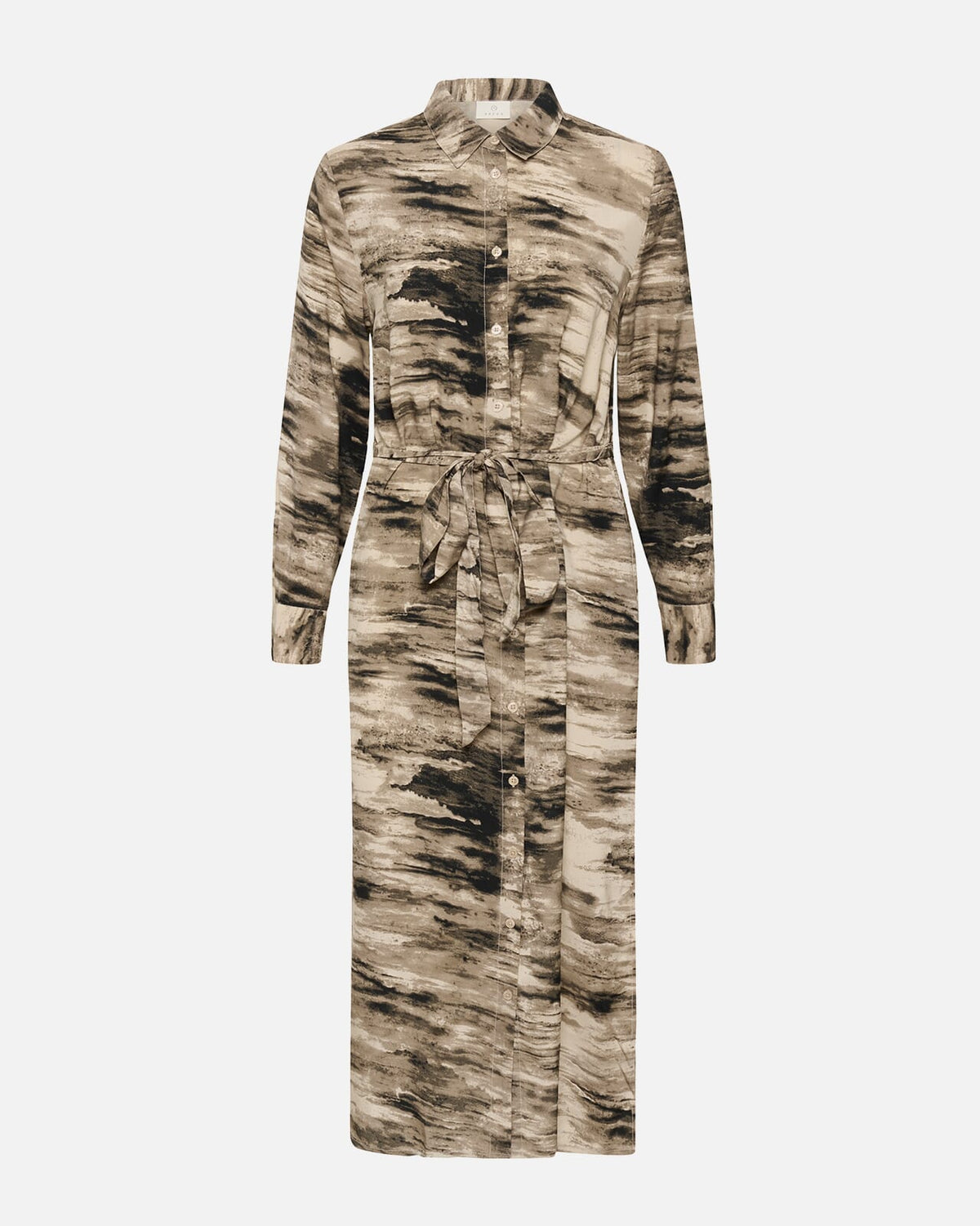 KAFFE Skjortekjole Keri Shirt Dress - Feather Grey Abstract