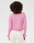 KAFFE Cardigan Emma Frill - Pink Frosting Melange