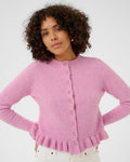 KAFFE Cardigan Emma Frill - Pink Frosting Melange