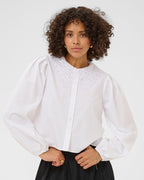 KAFFE Bluse Orla - Optical White
