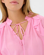 KAFFE Bluse Flora - Pink Frosting