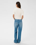 KAFFE Topp Lizza Polo Pullover - Chalk