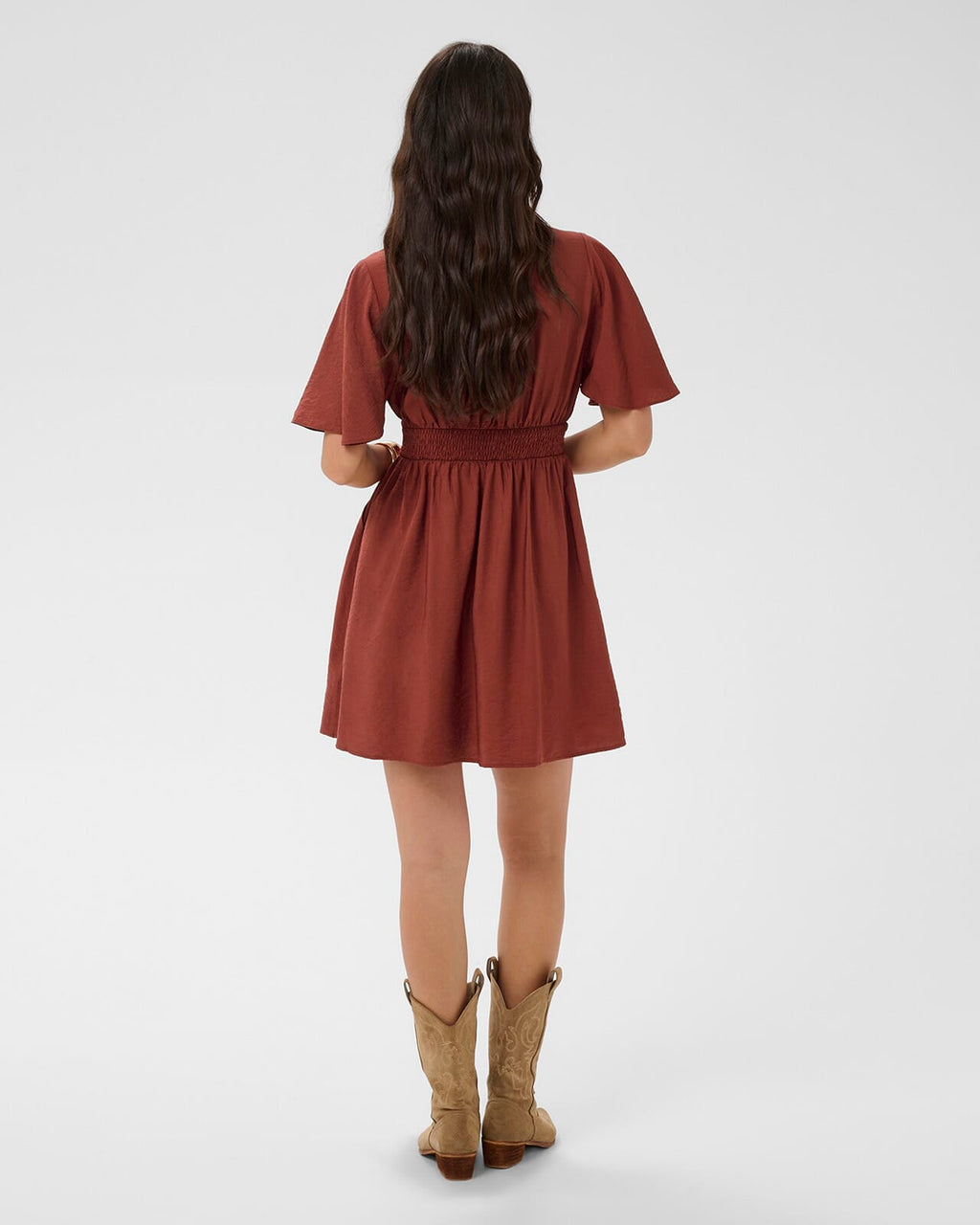 KAFFE Kjole Sirenaa Short Dress - Henna